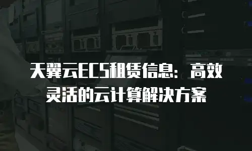 天翼云ECS租赁信息：高效灵活的云计算解决方案