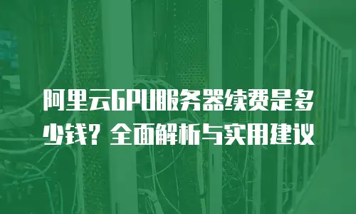 阿里云GPU服务器续费是多少钱？全面解析与实用建议