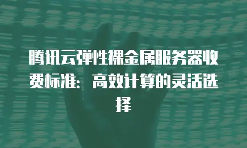 腾讯云弹性裸金属服务器收费标准：高效计算的灵活选择
