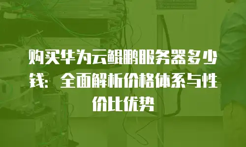 购买华为云鲲鹏服务器多少钱：全面解析价格体系与性价比优势