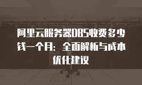 阿里云服务器DBS收费多少钱一个月：全面解析与成本优化建议