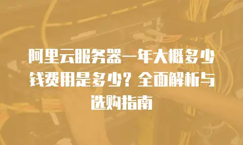 阿里云服务器一年大概多少钱费用是多少？全面解析与选购指南