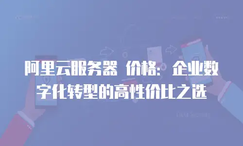 阿里云服务器 价格：企业数字化转型的高性价比之选