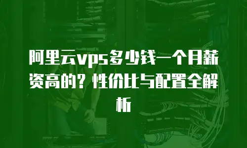 阿里云vps多少钱一个月薪资高的？性价比与配置全解析