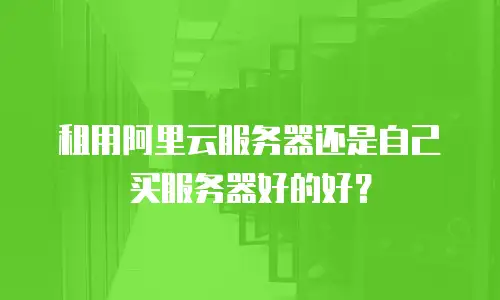 租用阿里云服务器还是自己买服务器好的好？