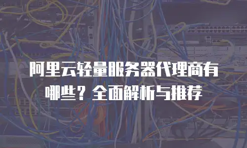 阿里云轻量服务器代理商有哪些？全面解析与推荐