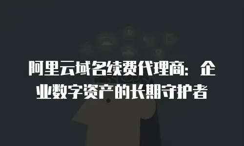 阿里云域名续费代理商：企业数字资产的长期守护者