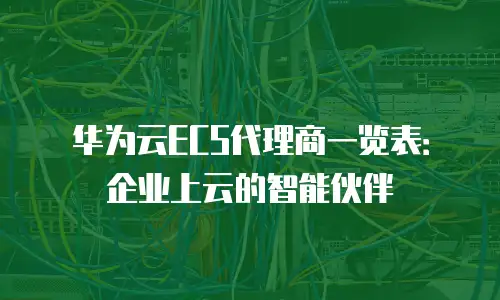 华为云ECS代理商一览表：企业上云的智能伙伴