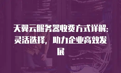 天翼云服务器收费方式详解：灵活选择，助力企业高效发展
