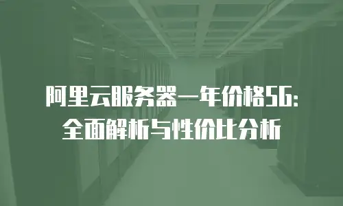 阿里云服务器一年价格5G：全面解析与性价比分析