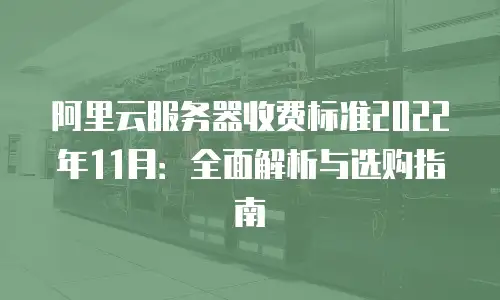 阿里云服务器收费标准2022年11月：全面解析与选购指南