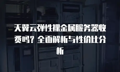 天翼云弹性裸金属服务器收费吗？全面解析与性价比分析
