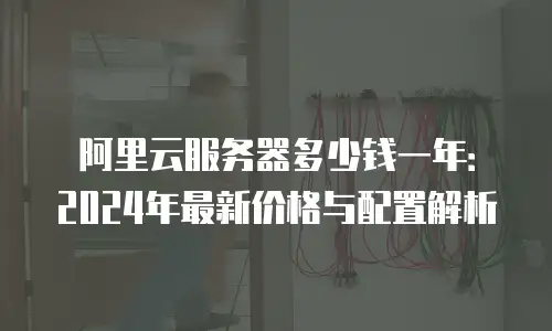 阿里云服务器多少钱一年：2024年最新价格与配置解析