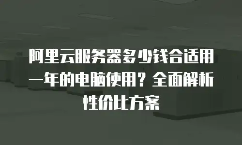 阿里云服务器多少钱合适用一年的电脑使用？全面解析性价比方案