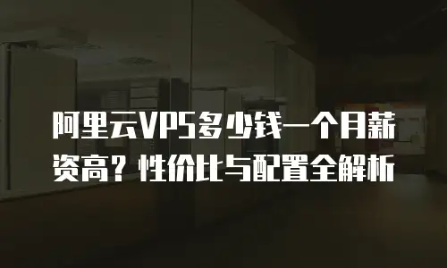 阿里云VPS多少钱一个月薪资高？性价比与配置全解析