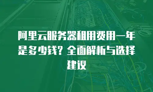 阿里云服务器租用费用一年是多少钱？全面解析与选择建议