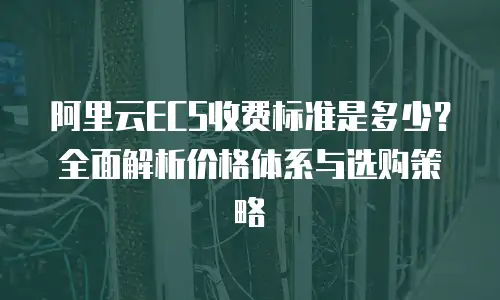 阿里云ECS收费标准是多少？全面解析价格体系与选购策略