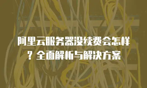 阿里云服务器没续费会怎样？全面解析与解决方案