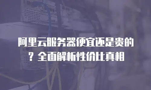 阿里云服务器便宜还是贵的？全面解析性价比真相