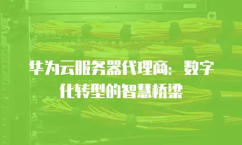 华为云服务器代理商：数字化转型的智慧桥梁