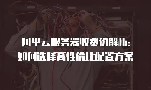 阿里云服务器收费价解析：如何选择高性价比配置方案