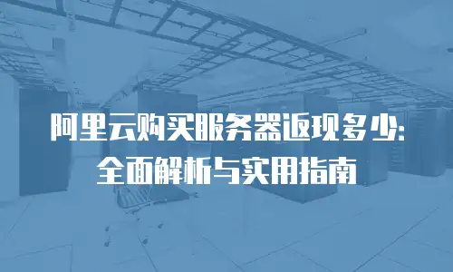 阿里云购买服务器返现多少：全面解析与实用指南