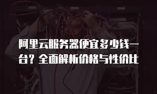 阿里云服务器便宜多少钱一台？全面解析价格与性价比