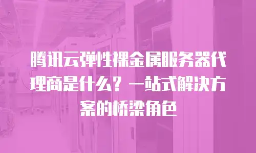 腾讯云弹性裸金属服务器代理商是什么？一站式解决方案的桥梁角色