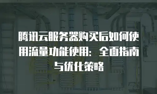 腾讯云服务器购买后如何使用流量功能使用：全面指南与优化策略