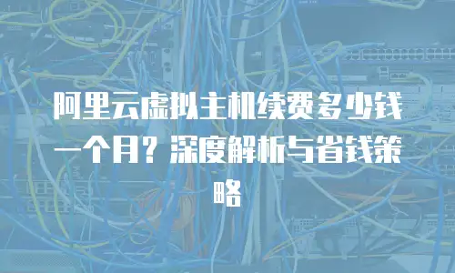 阿里云虚拟主机续费多少钱一个月？深度解析与省钱策略