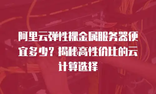 阿里云弹性裸金属服务器便宜多少？揭秘高性价比的云计算选择