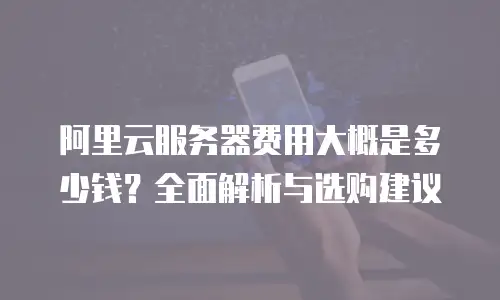 阿里云服务器费用大概是多少钱？全面解析与选购建议
