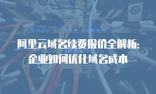 阿里云域名续费报价全解析：企业如何优化域名成本