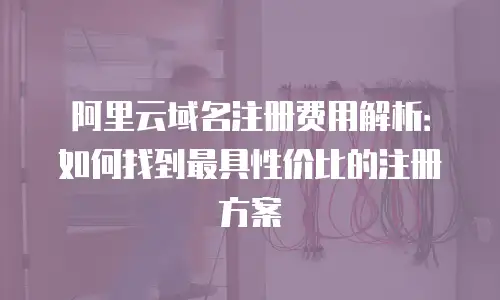 阿里云域名注册费用解析：如何找到最具性价比的注册方案