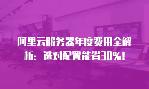 阿里云服务器年度费用全解析：选对配置能省30%！