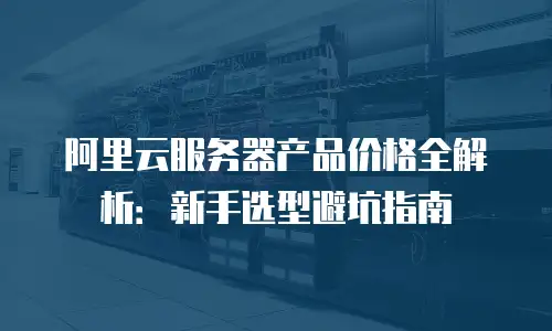 阿里云服务器产品价格全解析：新手选型避坑指南