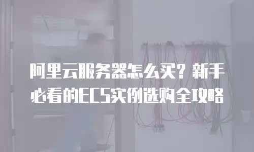 阿里云服务器怎么买？新手必看的ECS实例选购全攻略