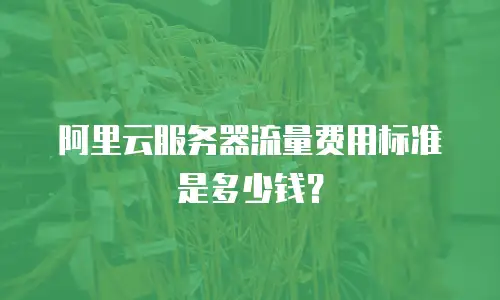 阿里云服务器流量费用标准是多少钱？