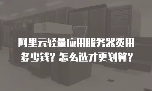 阿里云轻量应用服务器费用多少钱？怎么选才更划算？