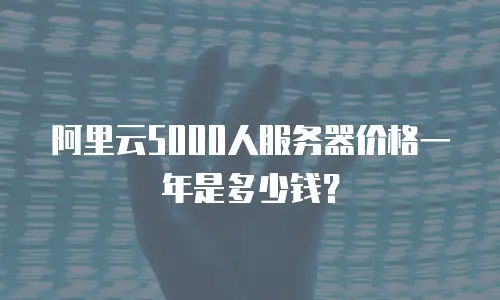 阿里云5000人服务器价格一年是多少钱？