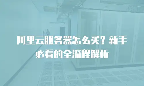 阿里云服务器怎么买？新手必看的全流程解析
