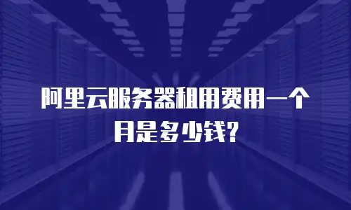 阿里云服务器租用费用一个月是多少钱？