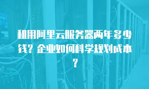 租用阿里云服务器两年多少钱？企业如何科学规划成本？
