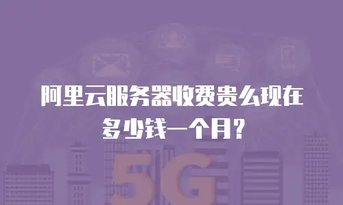 阿里云服务器收费贵么现在多少钱一个月？