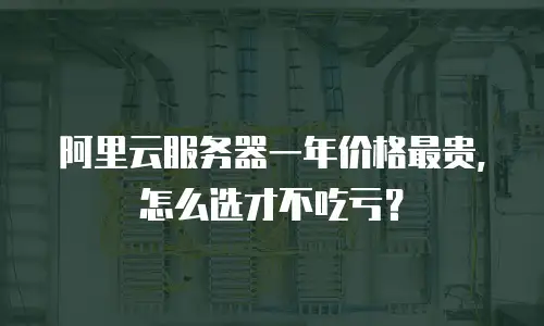 阿里云服务器一年价格最贵，怎么选才不吃亏？