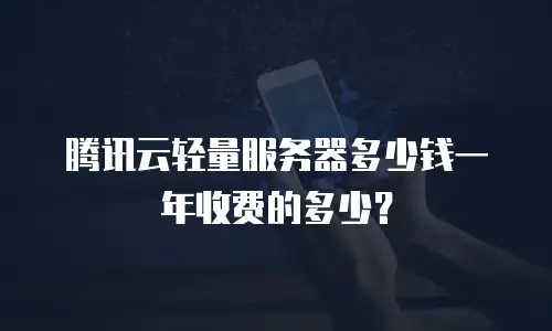 腾讯云轻量服务器多少钱一年收费的多少？
