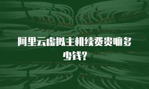 阿里云虚拟主机续费贵嘛多少钱？