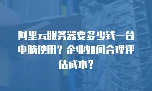 阿里云服务器要多少钱一台电脑使用？企业如何合理评估成本？