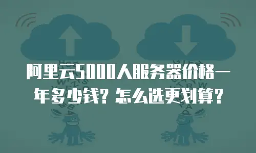 阿里云5000人服务器价格一年多少钱？怎么选更划算？