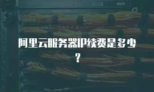 阿里云服务器IP续费是多少？